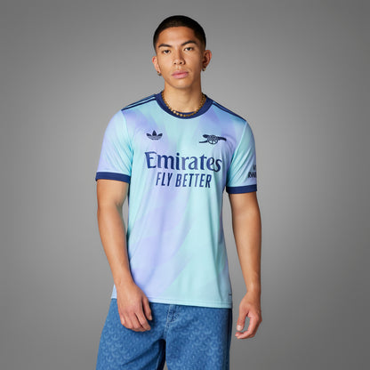 adidas Arsenal FC 24-25 3rd Jersey - Clear Aqua / Light Flash Purple