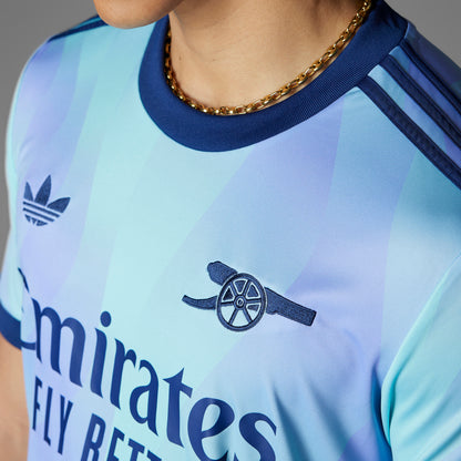 adidas Arsenal FC 24-25 3rd Jersey - Clear Aqua / Light Flash Purple