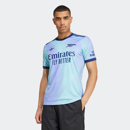 adidas Arsenal FC 24-25 3rd Jersey - Clear Aqua / Light Flash Purple