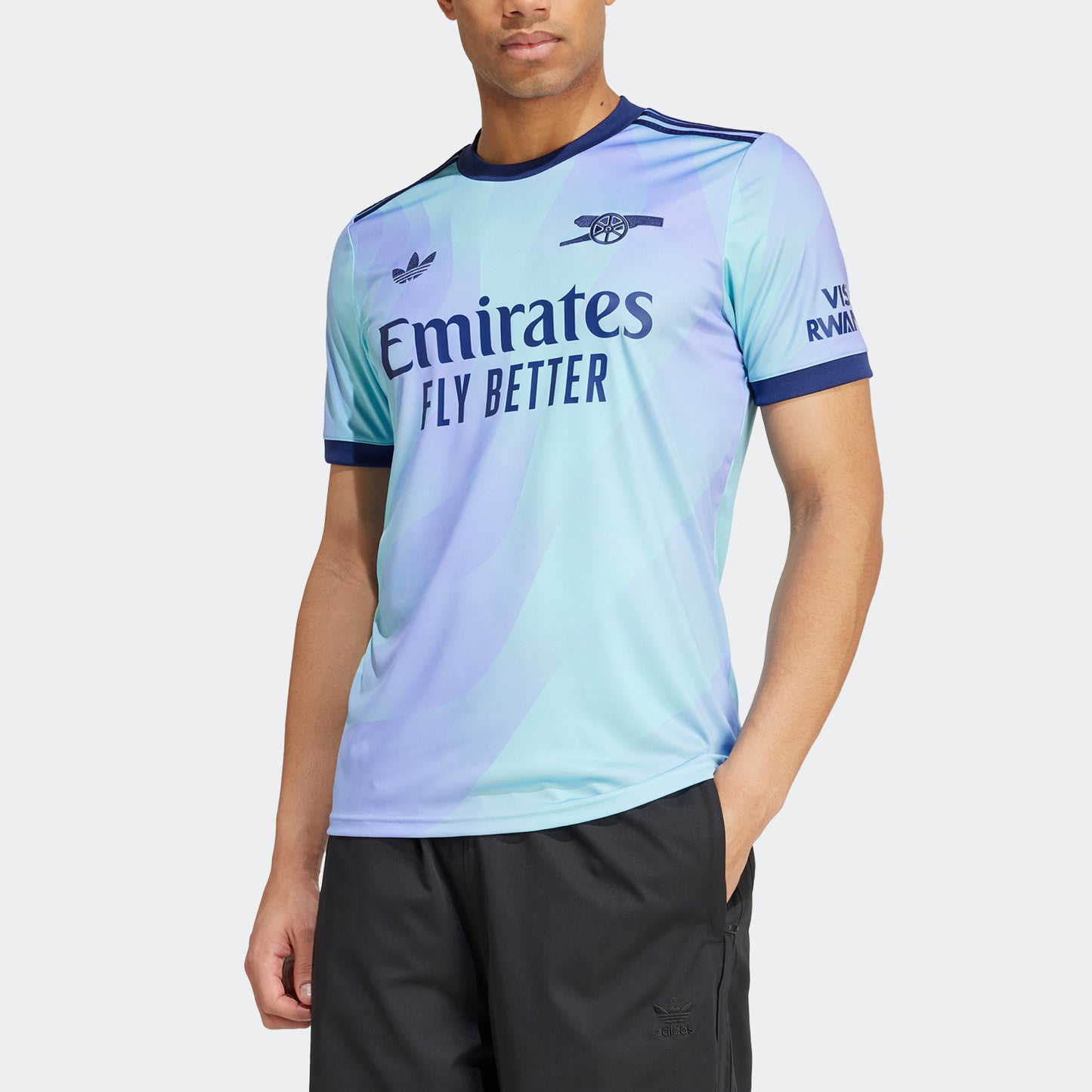 adidas Arsenal FC 24-25 3rd Jersey - Clear Aqua / Light Flash Purple