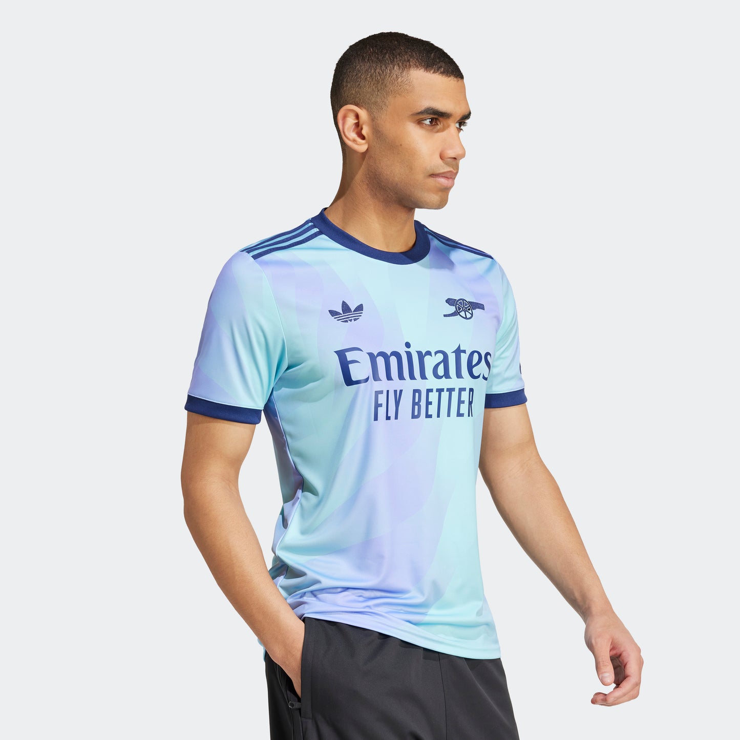 adidas Arsenal FC 24-25 3rd Jersey - Clear Aqua / Light Flash Purple