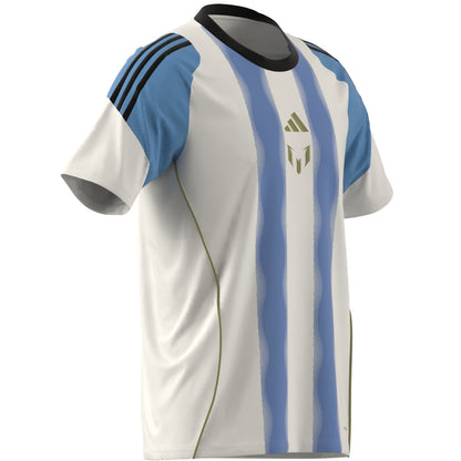 adidas Messi Training Jersey - White/Semi Blue Burst