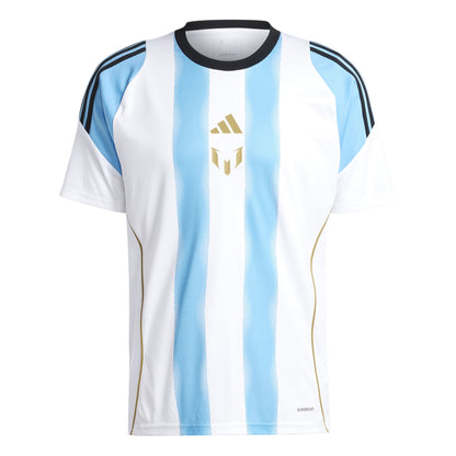 adidas Messi Training Jersey - White/Semi Blue Burst