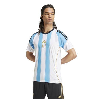 adidas Messi Training Jersey - White/Semi Blue Burst