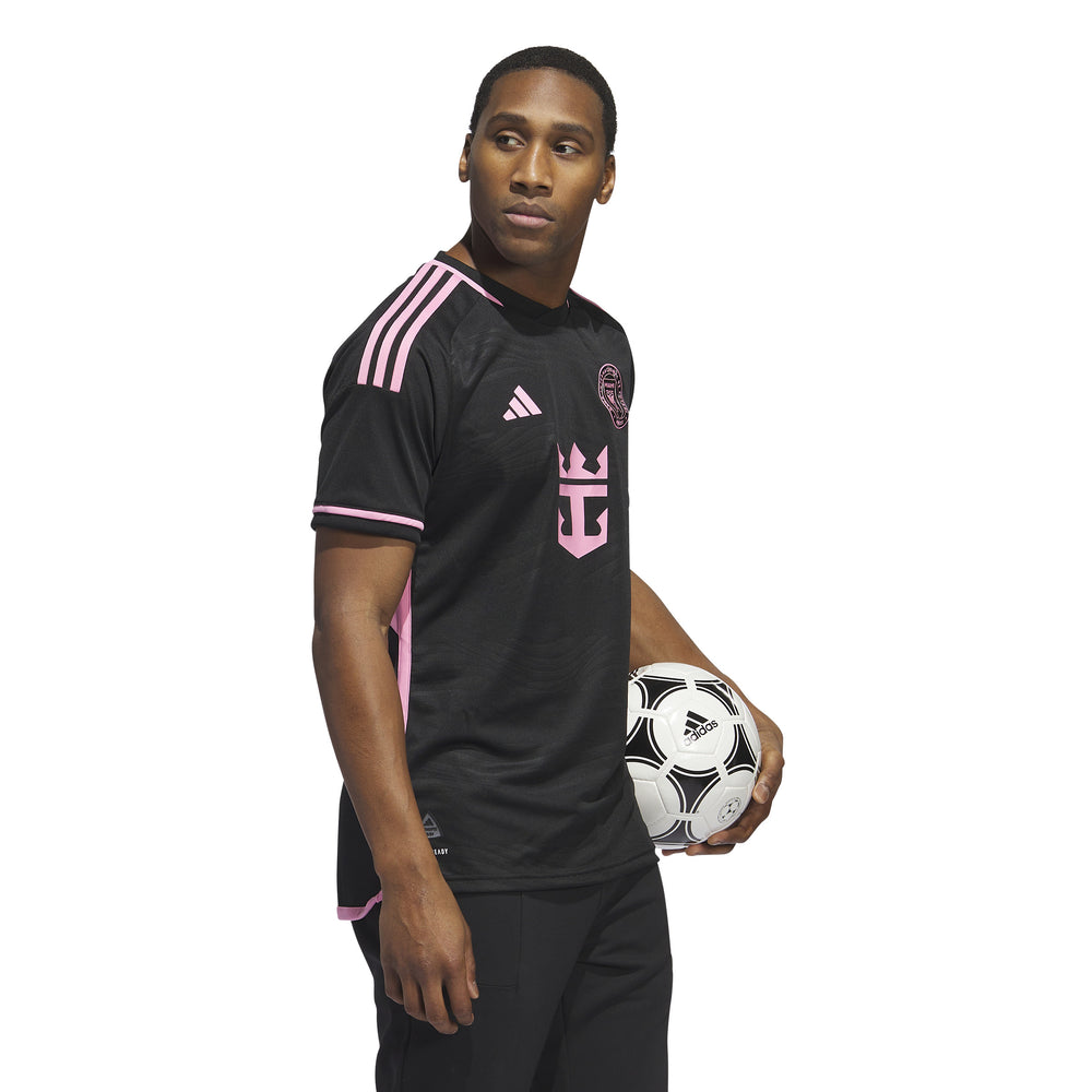 adidas Inter Miami CF 'Messi' Away Authentic Jersey 23-24 - Black/Pink