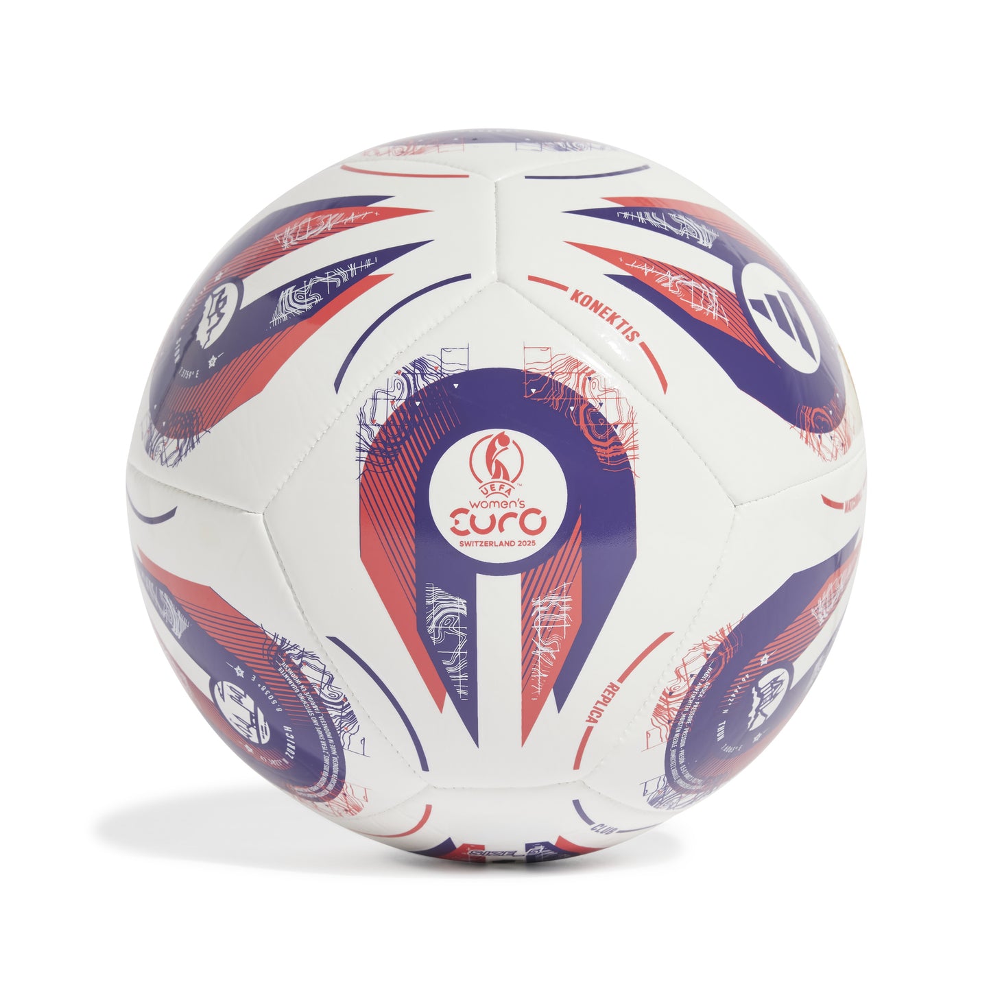 adidas Konektis Club Ball UEFA Women's EURO25™ - White/Panton/Panton