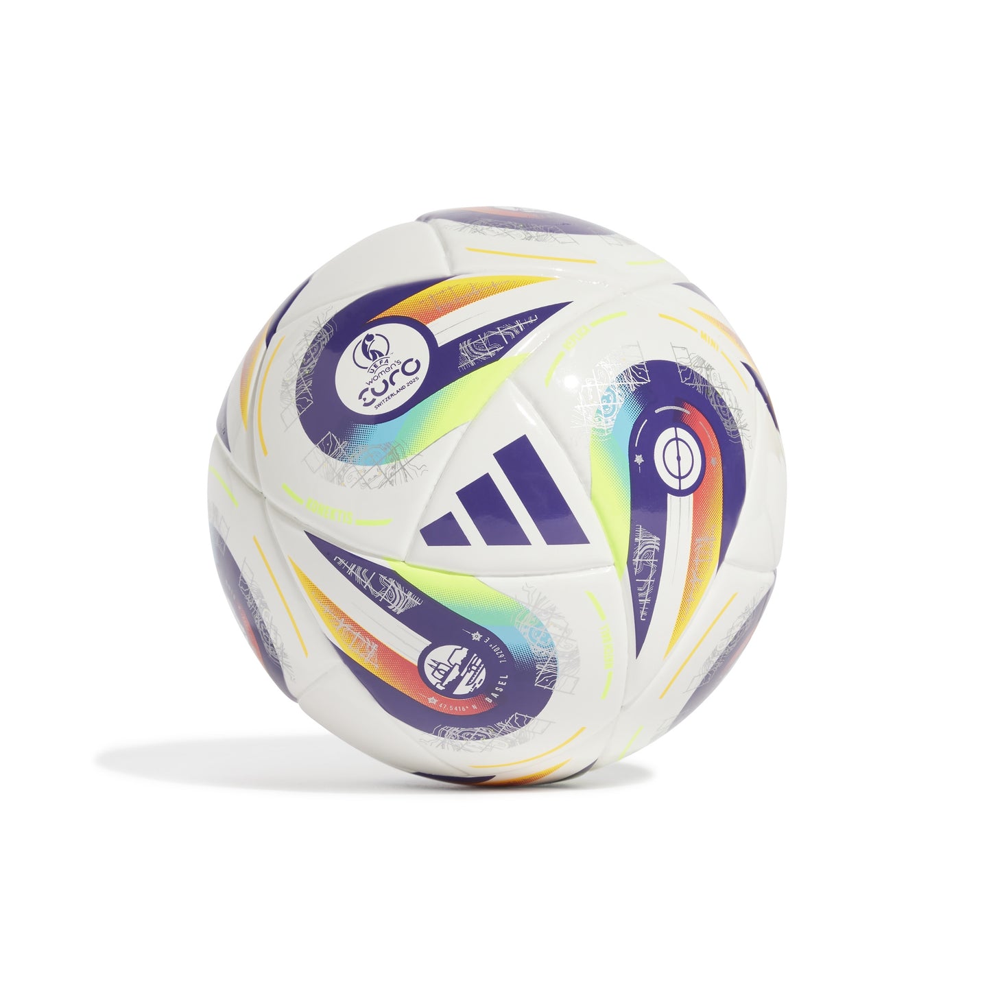 adidas Konektis Mini Ball UEFA Women's EURO25™ - White/Panton/Panton