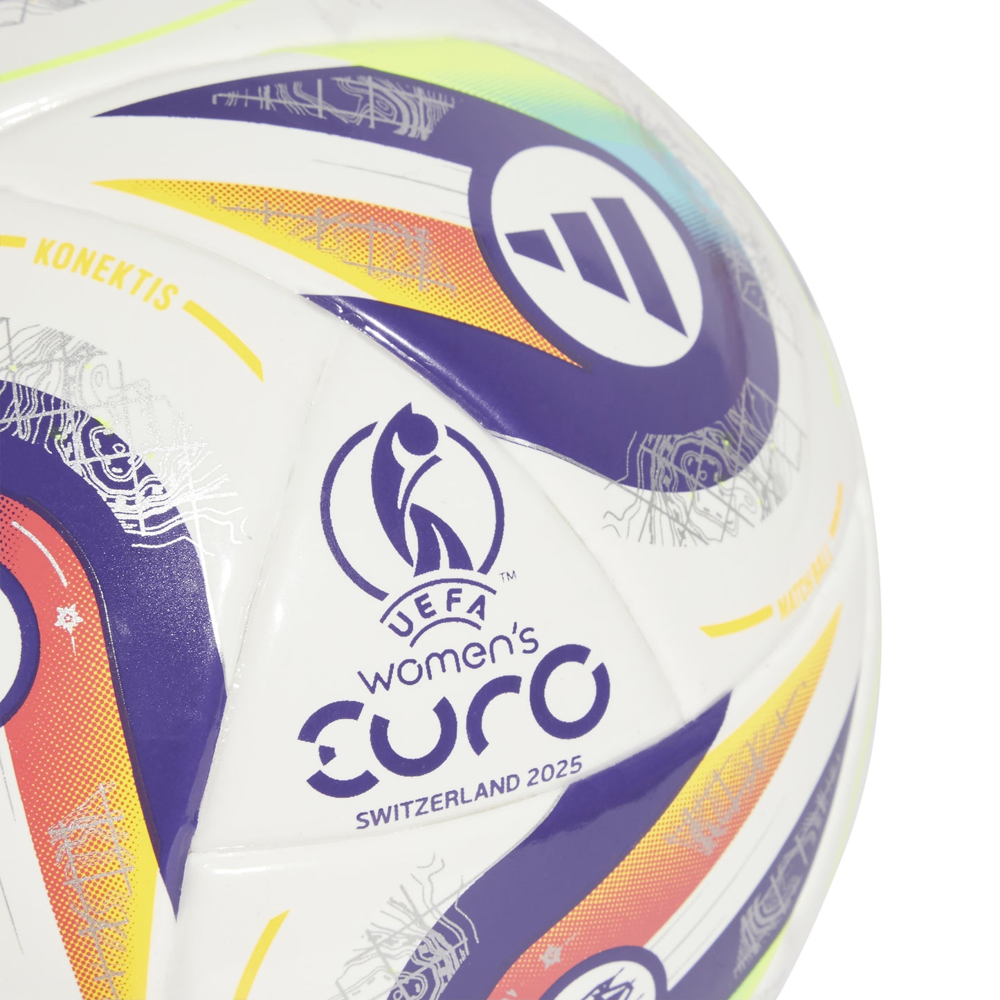 adidas Konektis Mini Ball UEFA Women's EURO25™ - White/Panton/Panton