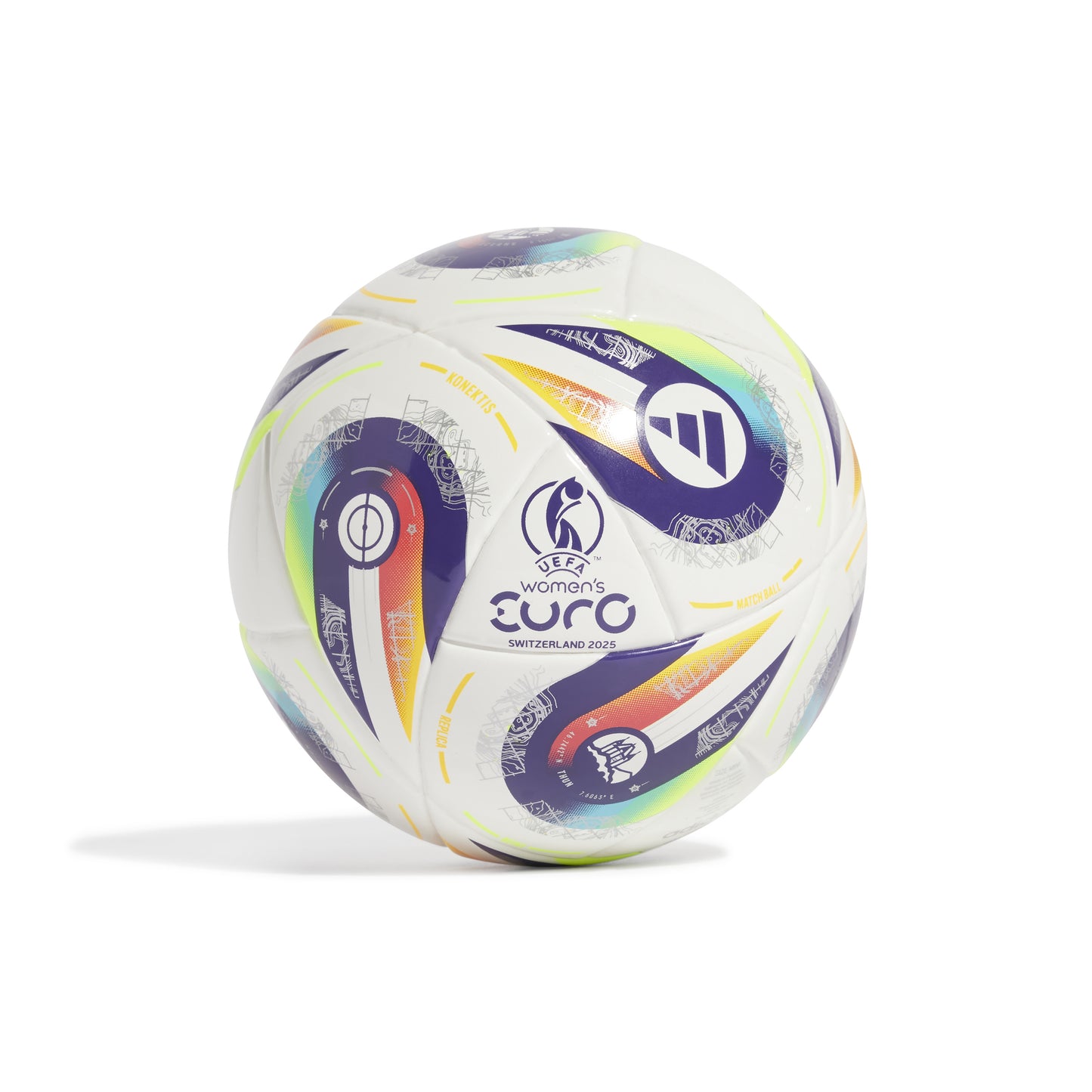 adidas Konektis Mini Ball UEFA Women's EURO25™ - White/Panton/Panton