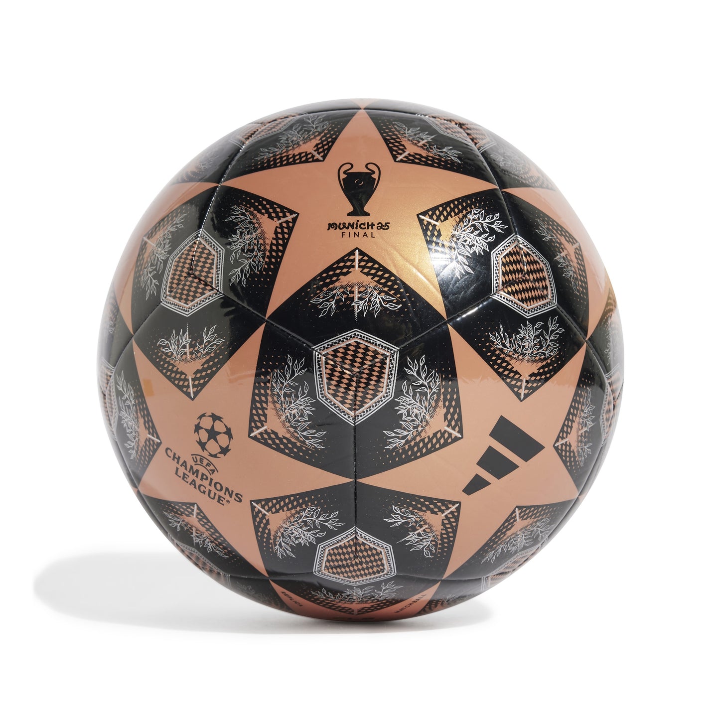 adidas UCL 24-25 Knockout Stages Club Ball - Metallic Copper / Black / Silver Metallic