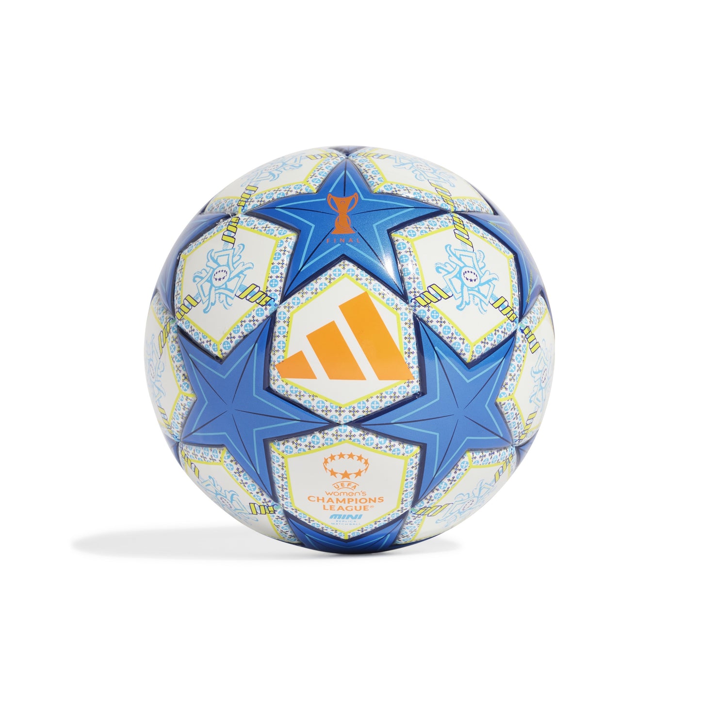 adidas UWCL 24-25 Knock-out Phase Mini Ball - White / Orange / Night Sky / Pantone