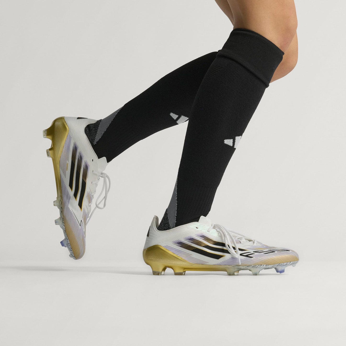 adidas F50 Elite FG - Cloud White / Core Black / Gold Metallic