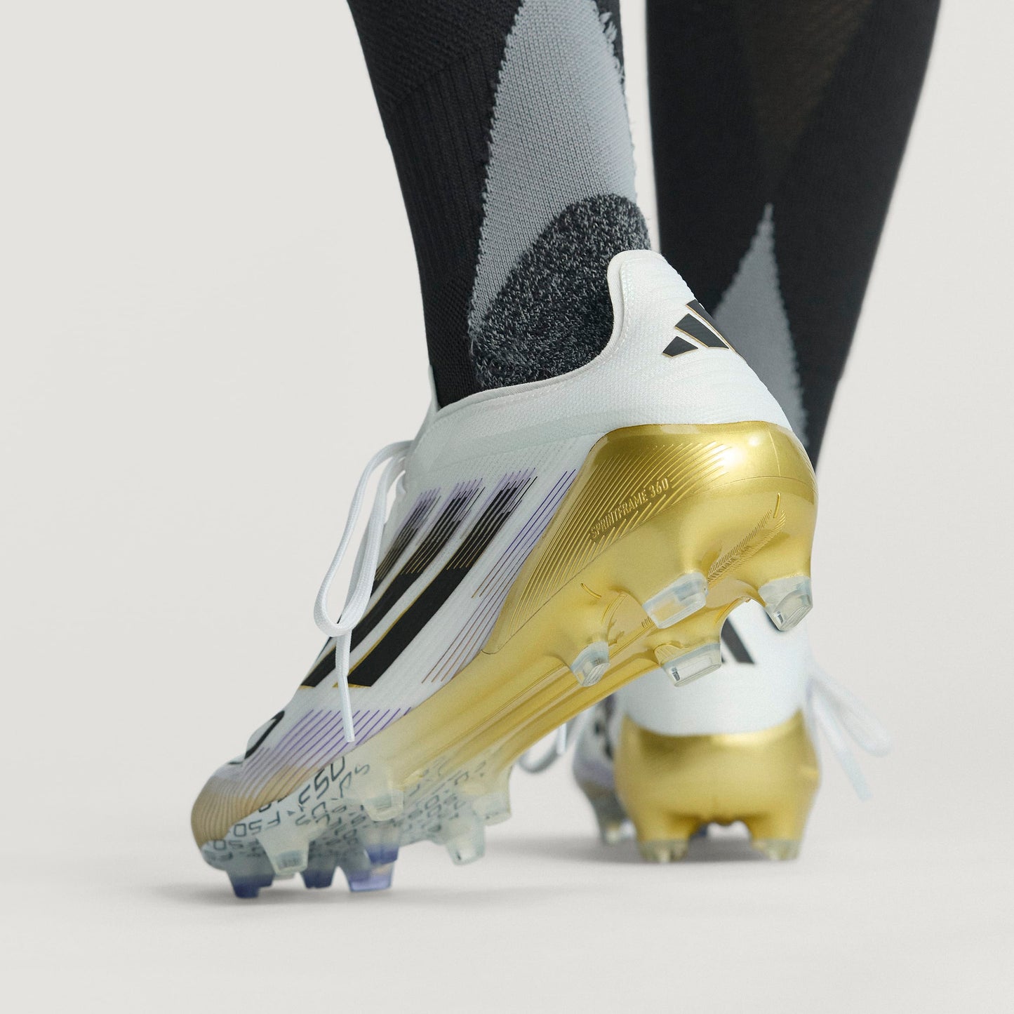 adidas F50 Elite FG - Cloud White / Core Black / Gold Metallic