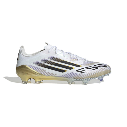 adidas F50 Elite FG - Cloud White / Core Black / Gold Metallic