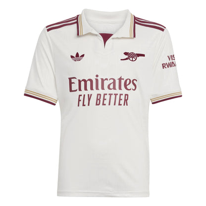 adidas Arsenal FC 25-26 Jr Third Jersey - Cloud White / Team Coll Burgundy 2