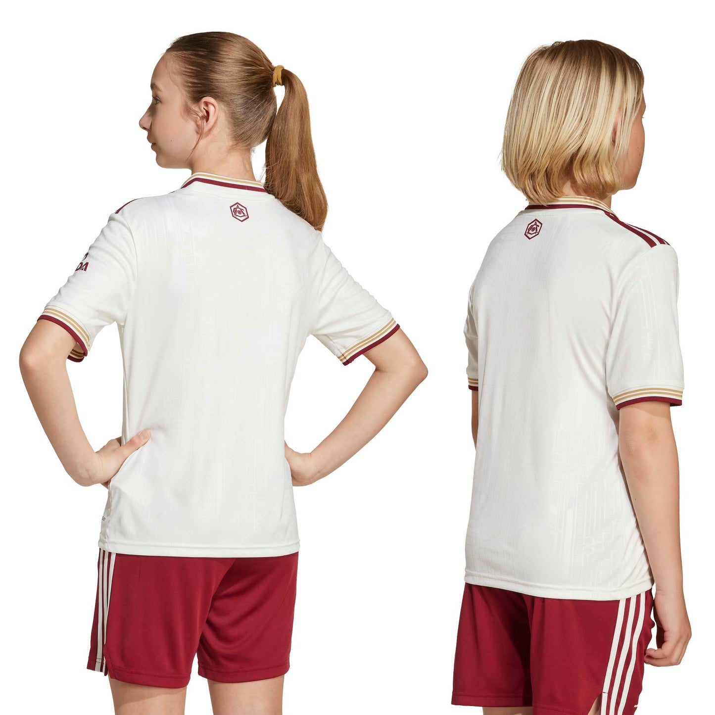 adidas Arsenal FC 25-26 Jr Third Jersey - Cloud White / Team Coll Burgundy 2