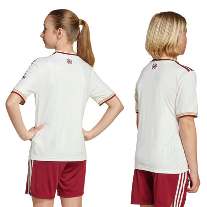 adidas Arsenal FC 25-26 Jr Third Jersey - Cloud White / Team Coll Burgundy 2