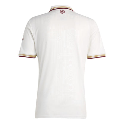 adidas Arsenal FC 25-26 Third Jersey - Cloud White / Team Coll Burgundy 2