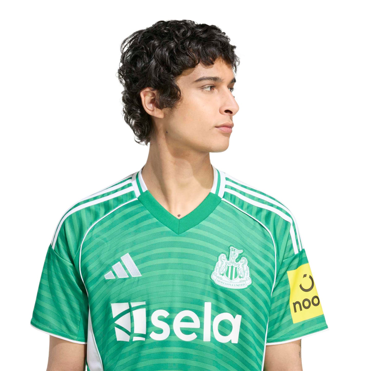 adidas Newcastle United FC 25-26 Away Jersey - Team Green / White