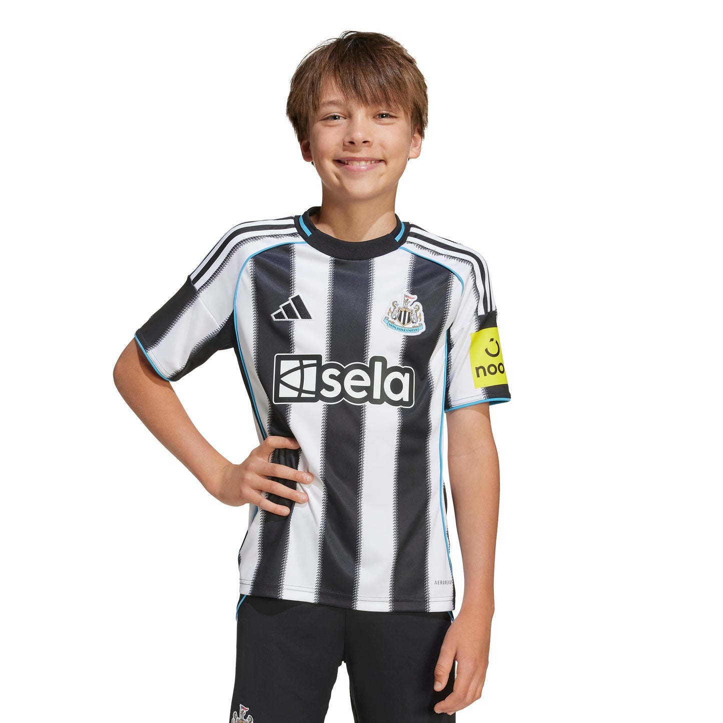 adidas Newcastle United FC 25-26 Jr Home Shirt - Black / White