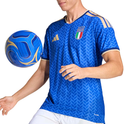 adidas Italy 26 Authentic Home Jersey - Bold Blue