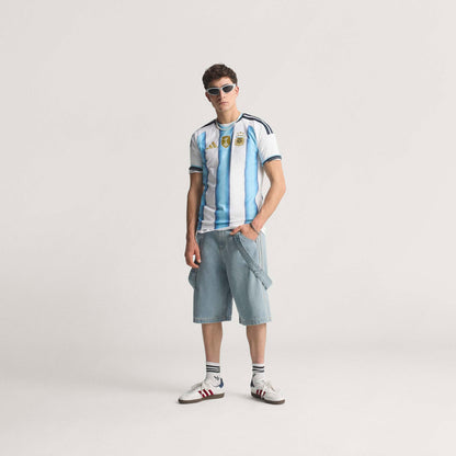 adidas Argentina 26 Authentic Home Jersey - White / Icey Blue / Light Blue