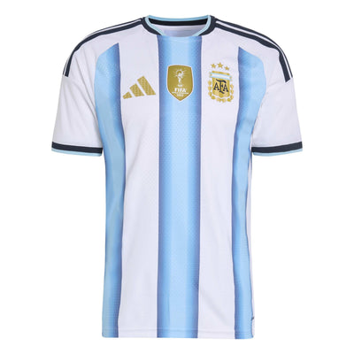 adidas Argentina 26 Authentic Home Jersey — White, Icey Blue and Light Blue