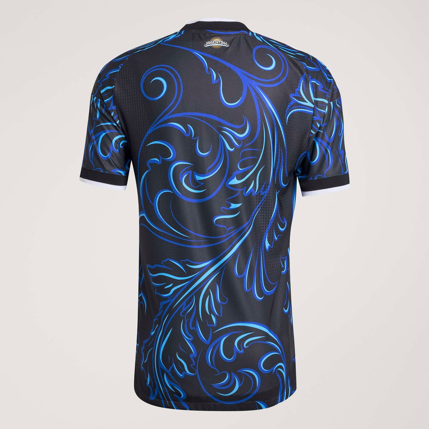adidas Argentina 26 Away Authentic Jersey - Black / Lucid Blue / Blue Burst