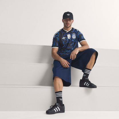 adidas Argentina 26 Away Authentic Jersey - Black / Lucid Blue / Blue Burst