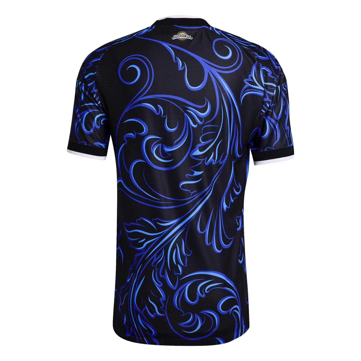 adidas Argentina 26 Away Authentic Jersey - Black / Lucid Blue / Blue Burst
