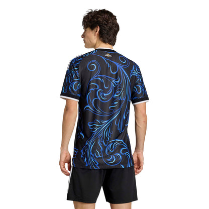 adidas Argentina 26 Away Authentic Jersey - Black / Lucid Blue / Blue Burst