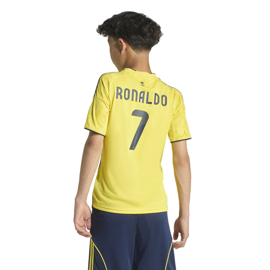 Al Nassr FC Ronaldo Kids home jersey - Impact Yellow / Night Indigo