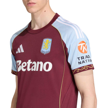 adidas Aston Villa FC 25-26 Home Jersey - Burgundy