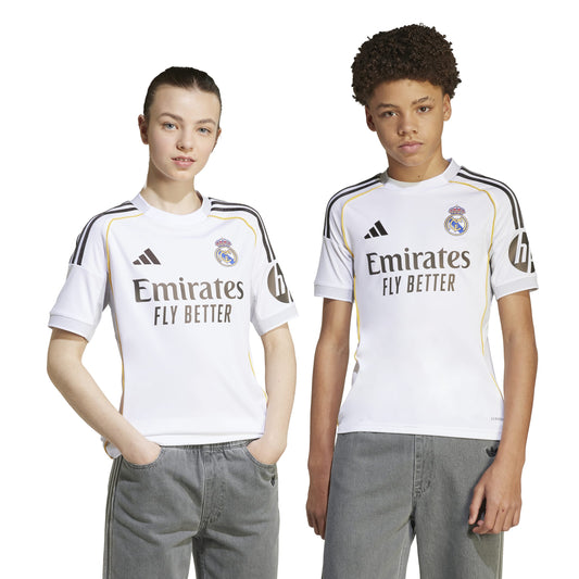adidas Real Madrid Jr Home Jersey 25-26 - White
