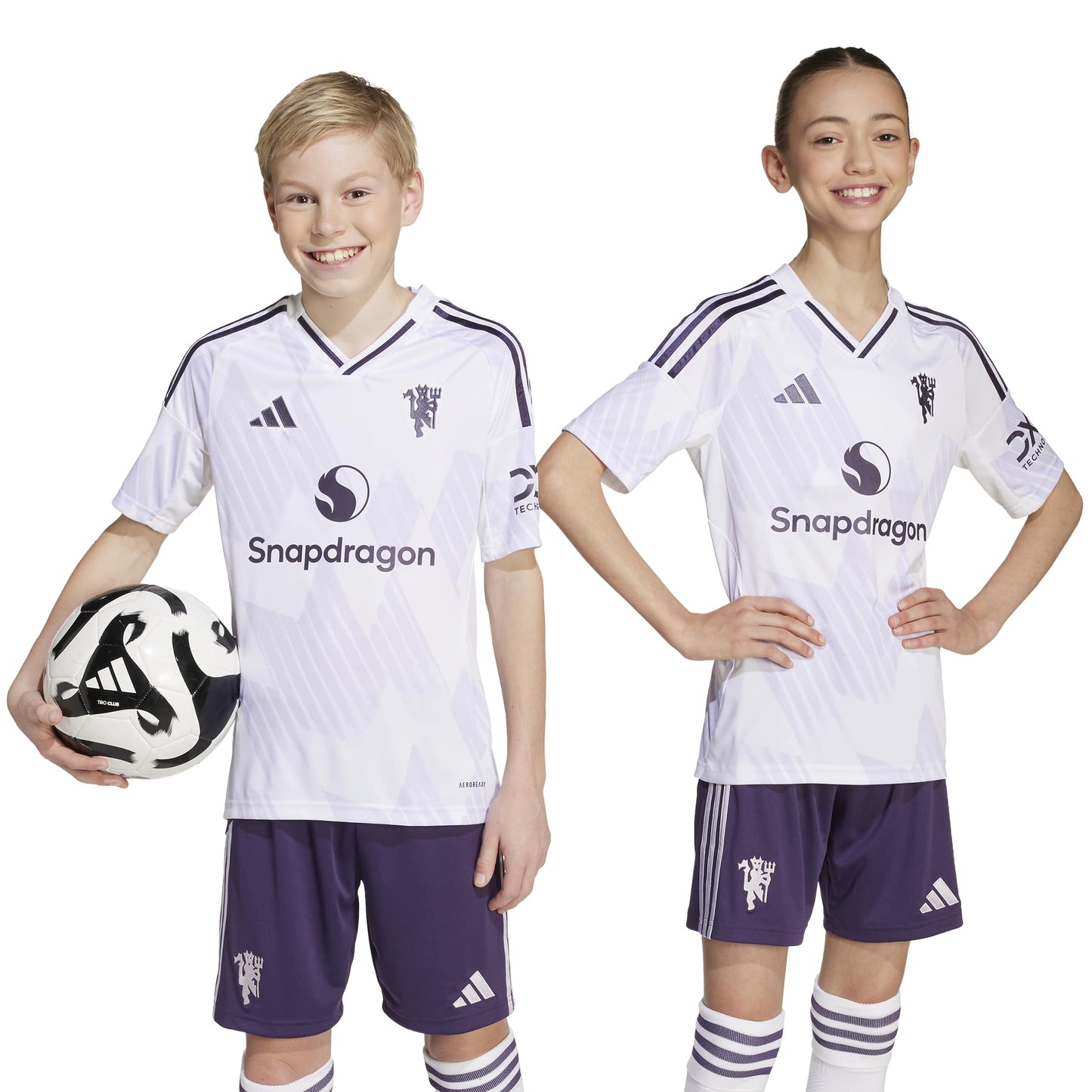 adidas Manchester United FC 25-26 Jr Away - White