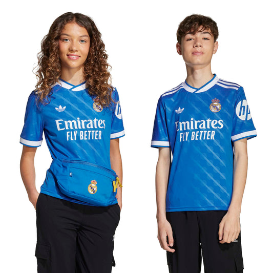 adidas Real Madrid 25-26 Jr Third Jersey - Bluebird