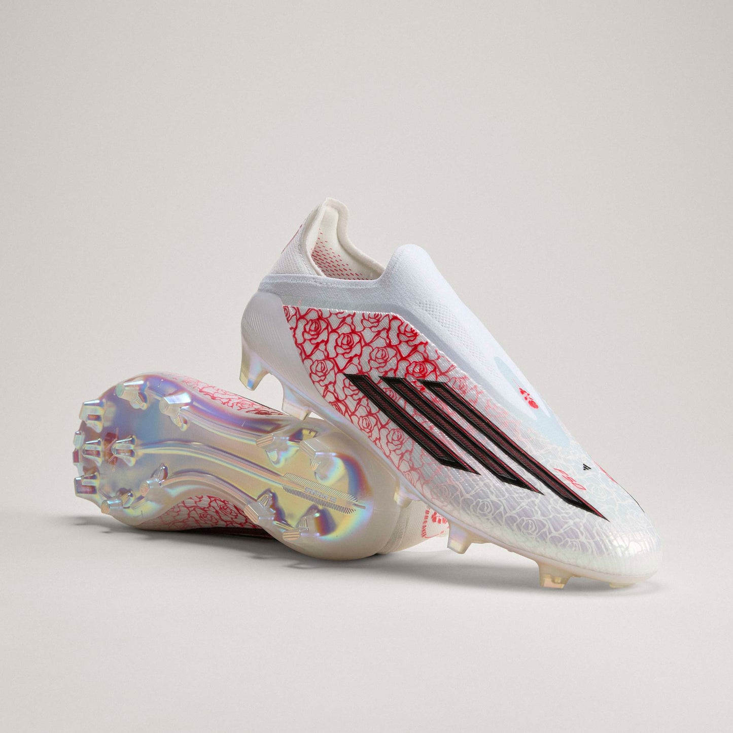 adidas F50 Elite Laceless FG - Cloud White / Core Black / Lucid Red