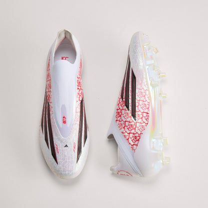 adidas F50 Elite Laceless FG - Cloud White / Core Black / Lucid Red