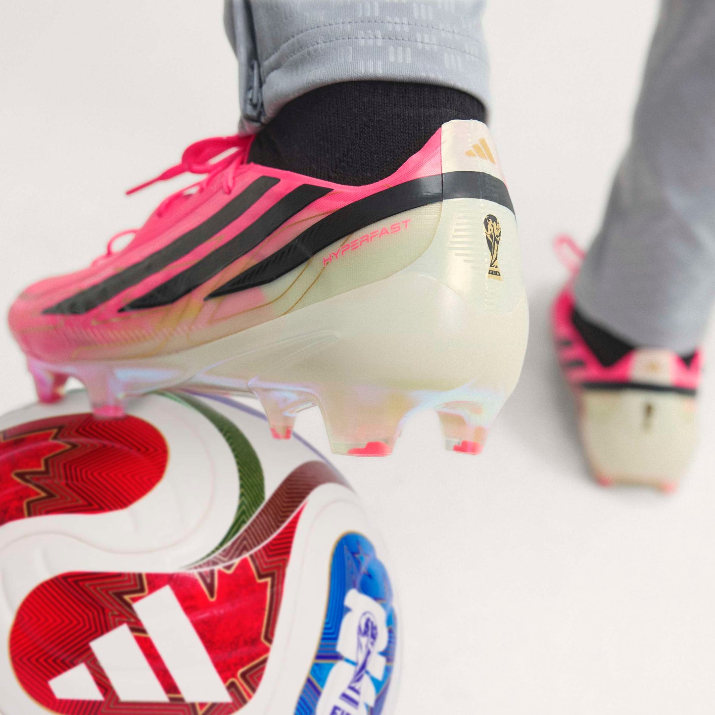 adidas F50 HYPERFAST ELITE FG - Solar Turbo / Core Black / Gold Metallic