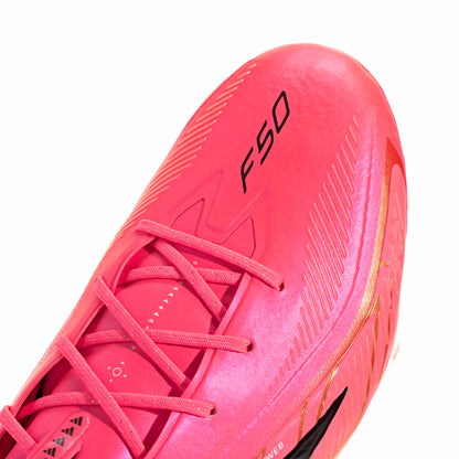 adidas F50 HYPERFAST ELITE FG - Solar Turbo / Core Black / Gold Metallic