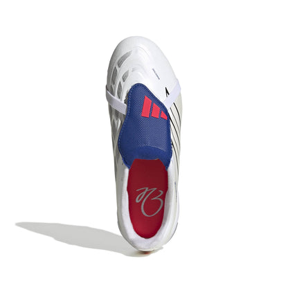 adidas Predator League Fold-Over Tongue J FG - Cloud White / Zero Metalic / Royal Blue