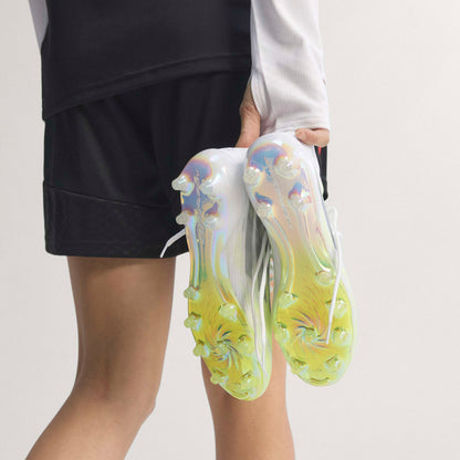 adidas F50 Sparkfusion Elite Mid Cut Firm Ground / Artificial Ground - Cloud White / Iron Metallic / Hi-Res Yellow