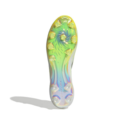 adidas F50 Sparkfusion Elite Mid Cut Firm Ground / Artificial Ground - Cloud White / Iron Metallic / Hi-Res Yellow