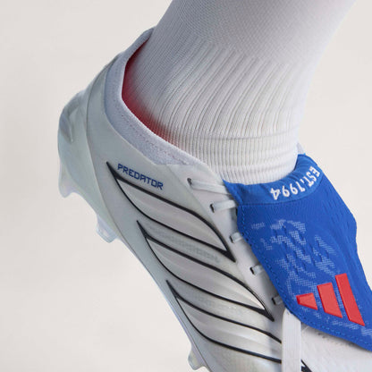 adidas Predator Elite Fold-Over Tongue FG - Cloud White / Zero Metalic / Royal Blue