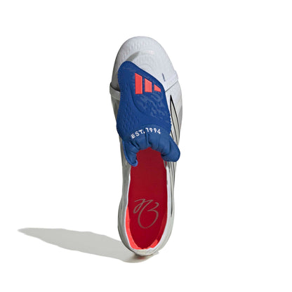 adidas Predator Elite Fold-Over Tongue FG - Cloud White / Zero Metalic / Royal Blue