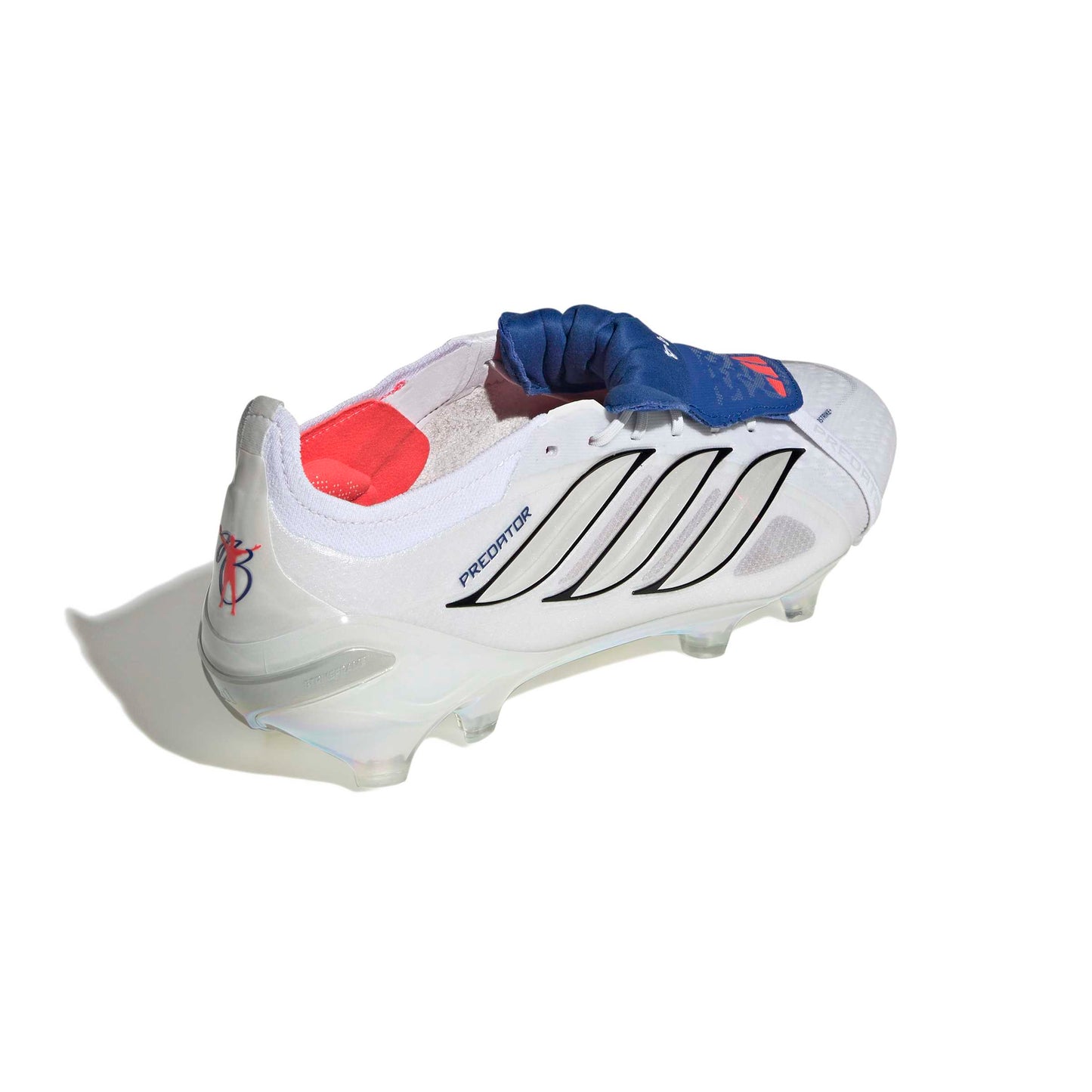 adidas Predator Elite Fold-Over Tongue FG - Cloud White / Zero Metalic / Royal Blue