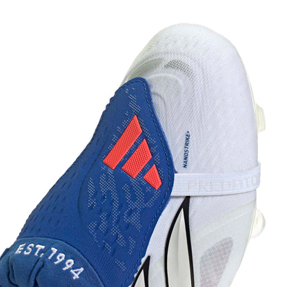 adidas Predator Elite Fold-Over Tongue FG - Cloud White / Zero Metalic / Royal Blue
