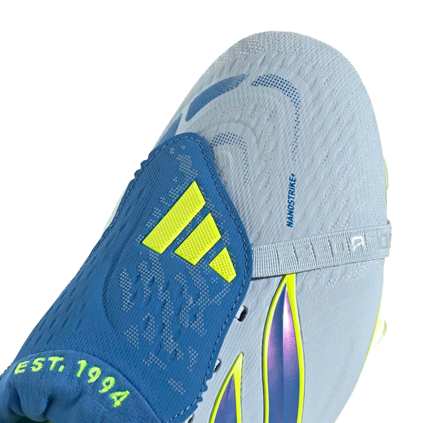 adidas Predator Elite Fold-Over Tongue FG - Crystal Sky / Ray Blue / Team Solar Yellow 2