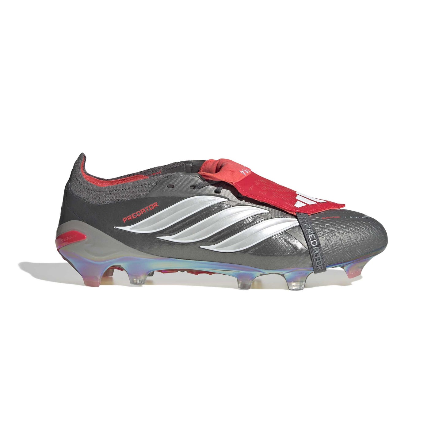 adidas Predator Elite Fold-Over Tongue - Iron Metallic / Cloud White / Lucid Red