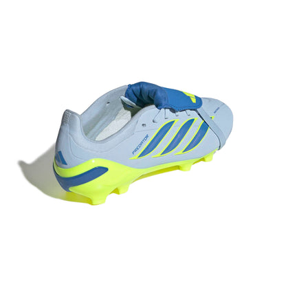 adidas Predator Elite Fold-Over Tongue FG Kids - Crystal Sky / Ray Blue / Team Solar Yellow 2